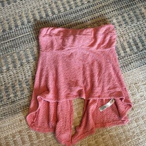 Free People Pink Strapless Top